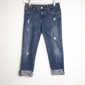 7 For All Mankind Distressed Boyfriend Jeans